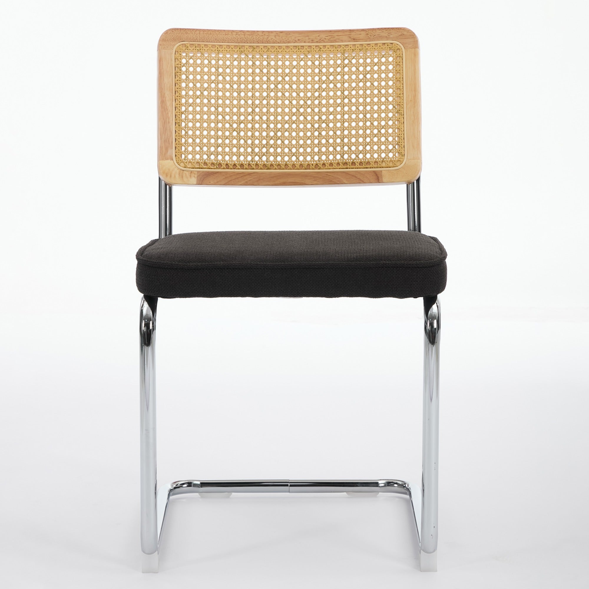 Mid Century Modern Dining Chairs Set of 2, Velvet Accent Chairs with Natural