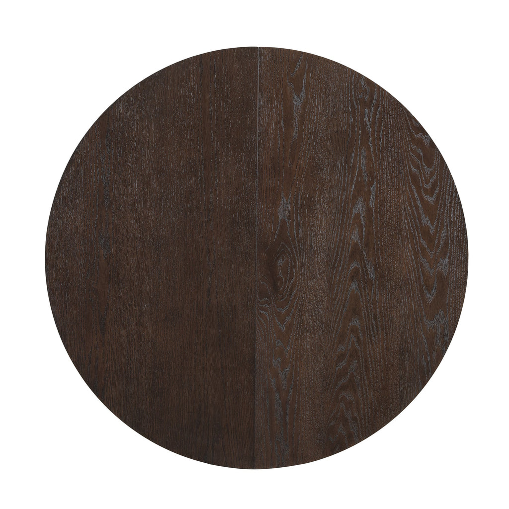Modern 5-Piece Extendable Round Dining Table Set with 16.2inch Removable Leaf
