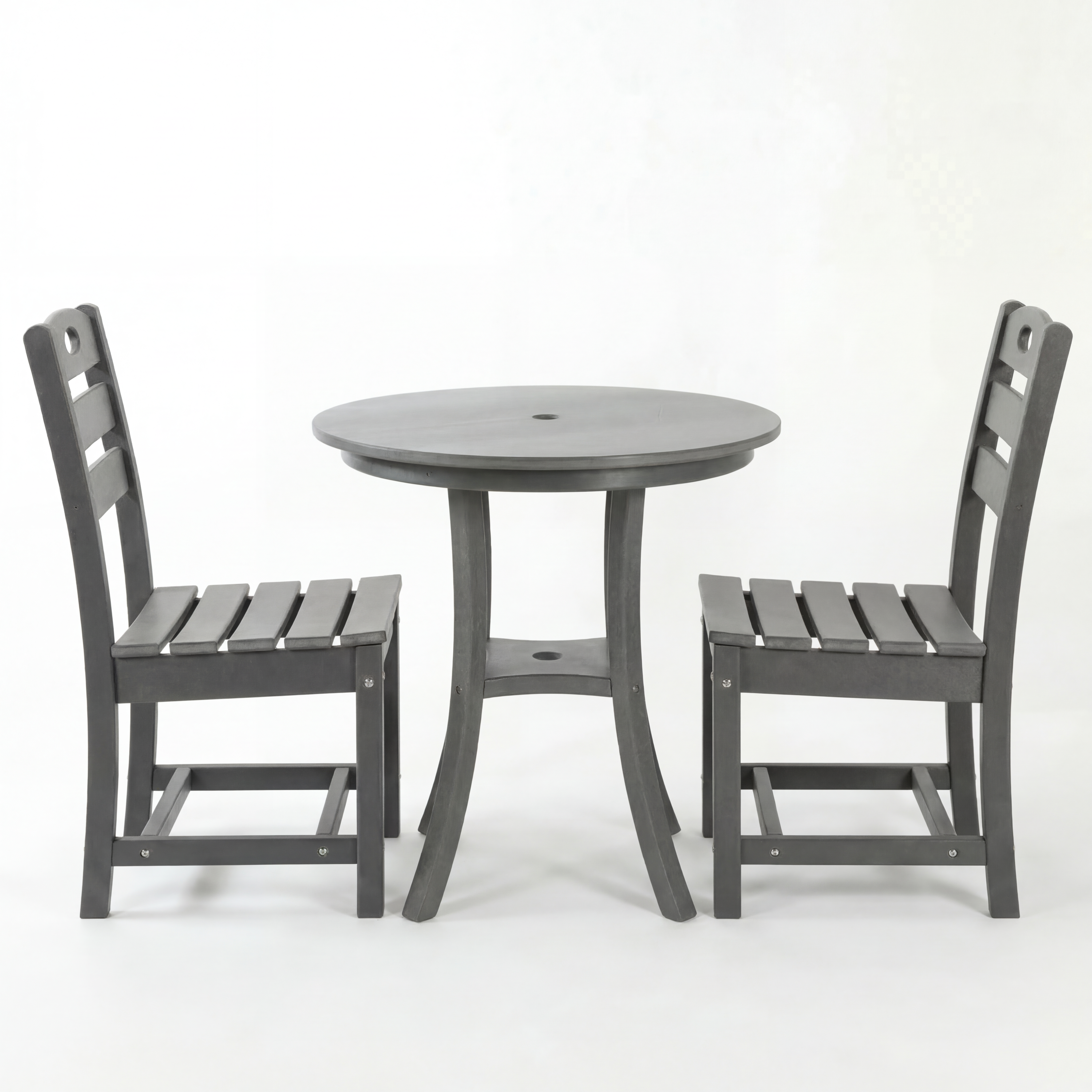 Outdoor Bistro Dining Set Round Table 2 Seat
