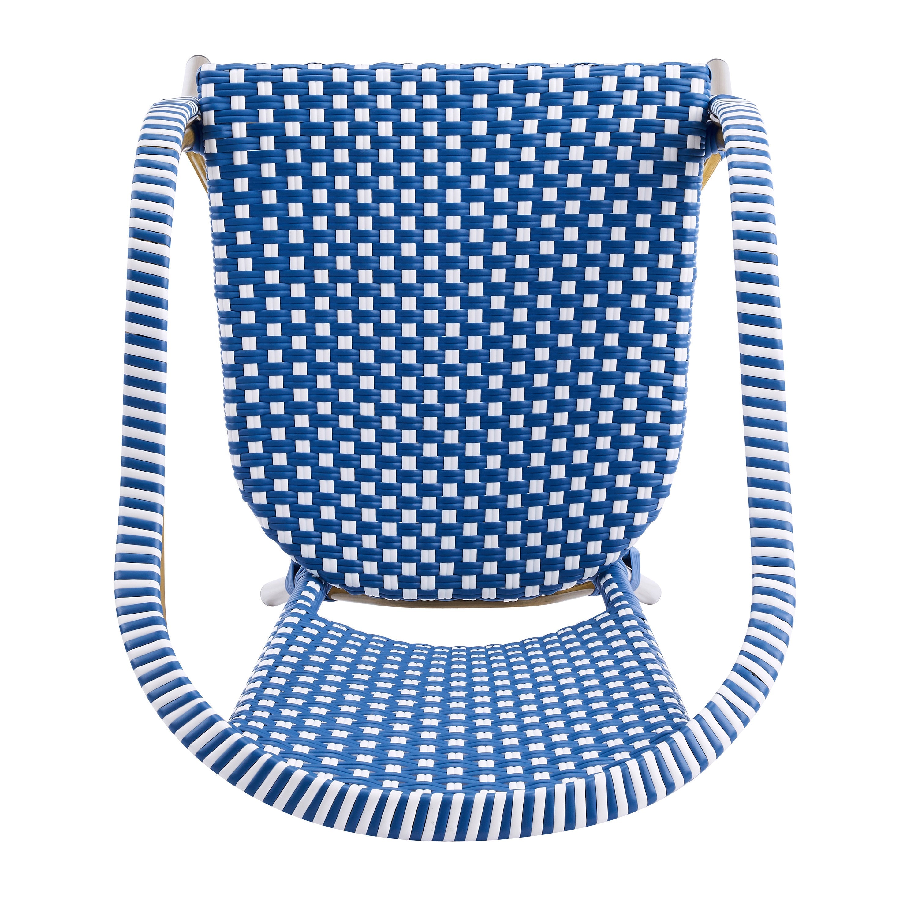Outdoor Bistro Chairs, Patio Dining Chairs with Aluminum Frame, Weather