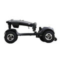 Mobility Scooter Base Frame Iron Gray LED Lights Anti-Tip Wheels