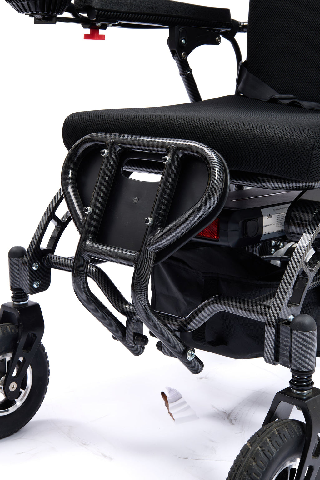Wheelchair Electric Foldable Aluminum Dual Battery Black 41x24x39 In
