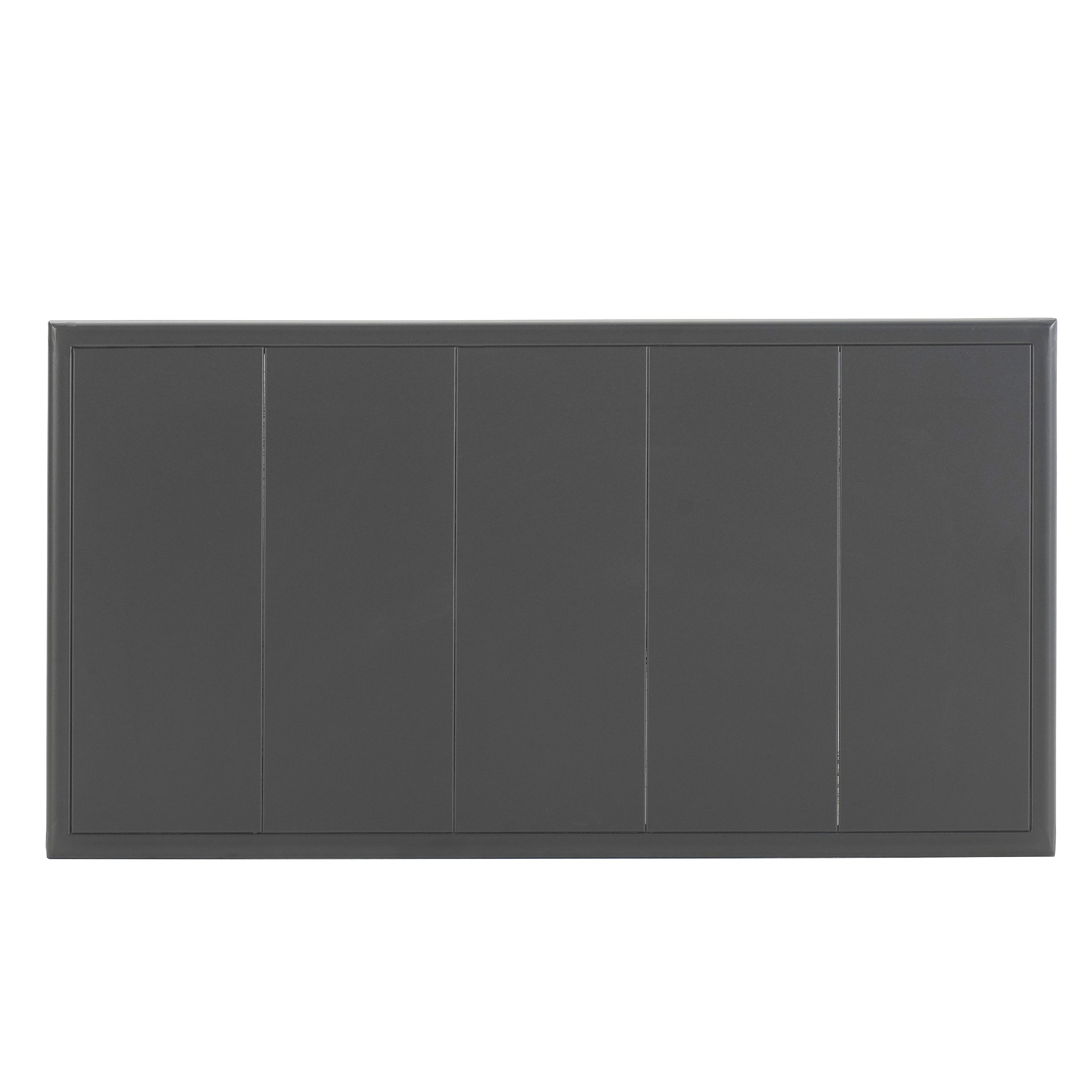 Outdoor Seating Set 4 Piece Bench Chairs Table Iron Gray