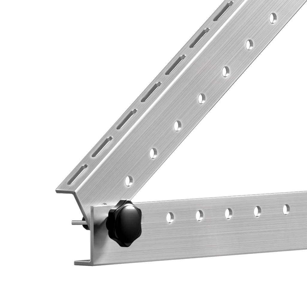45-Inch Solar Panel Mount Brackets 0 - 90° Adjustable Tilt Brackets 2-Set