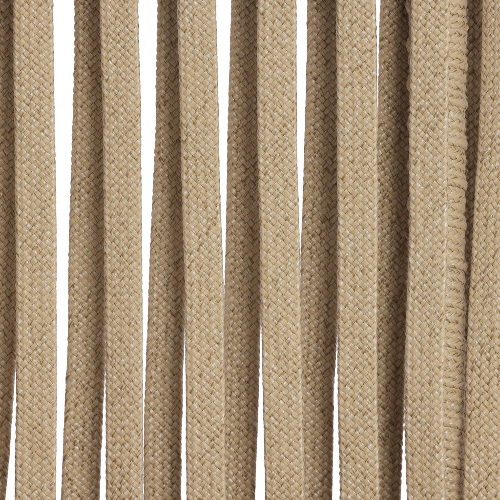 Outdoor Sectional Set Acacia Wood Rope L-Shape Beige 6 Piece