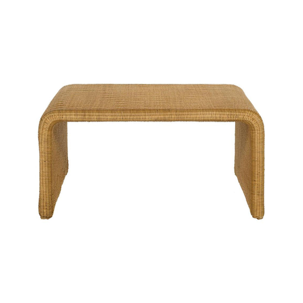 Square Woven Rattan Coffee Table, Natural