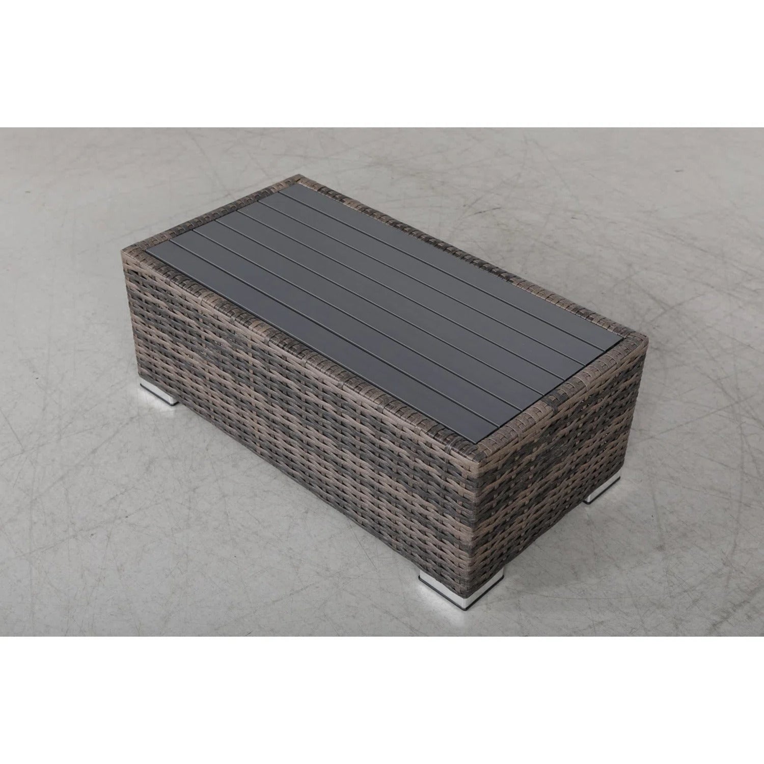 Outdoor Wicker Sofa Set 12pc Brown Aluminum Seats 8