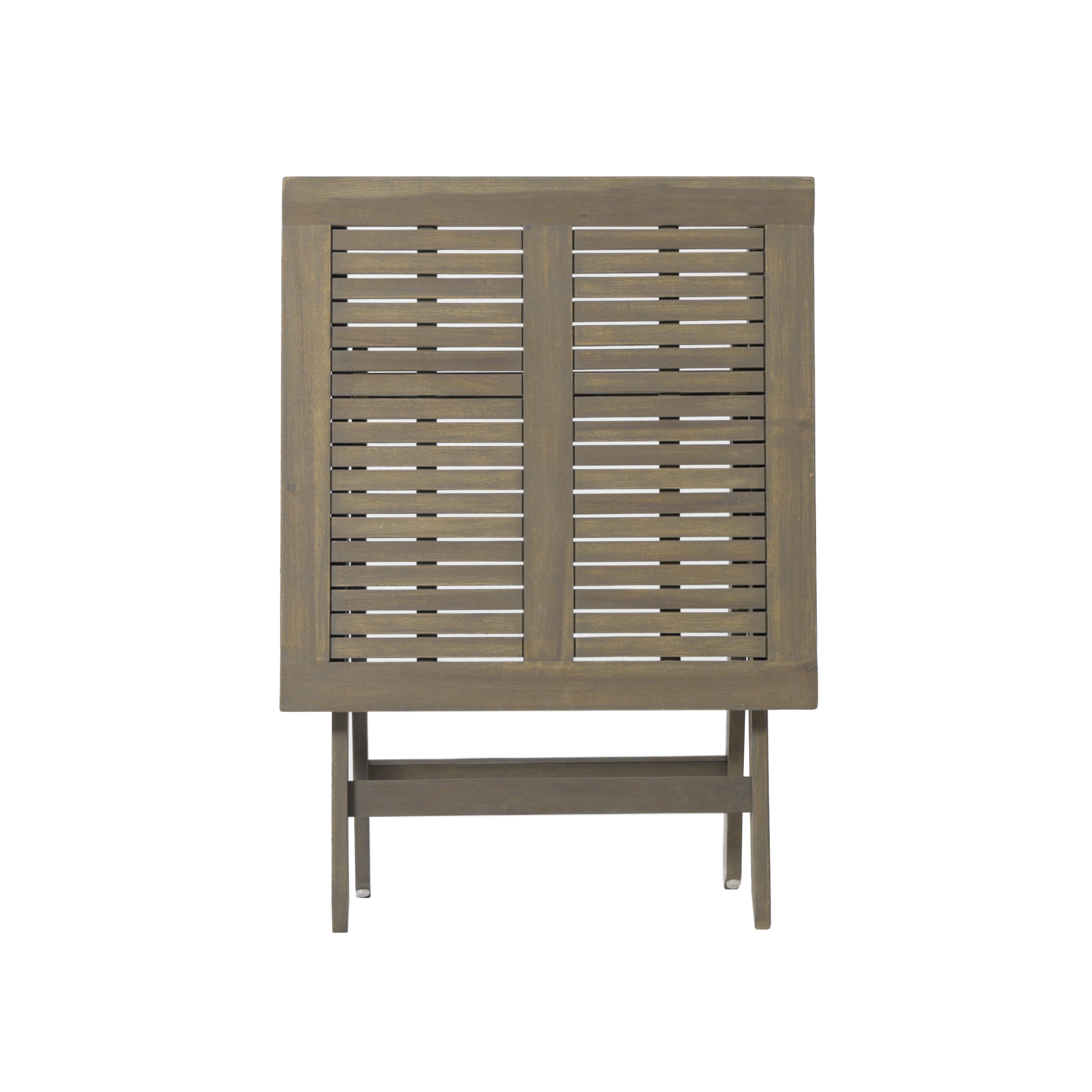 Outdoor Bistro Table Folding Acacia Wood Gray 25.5
