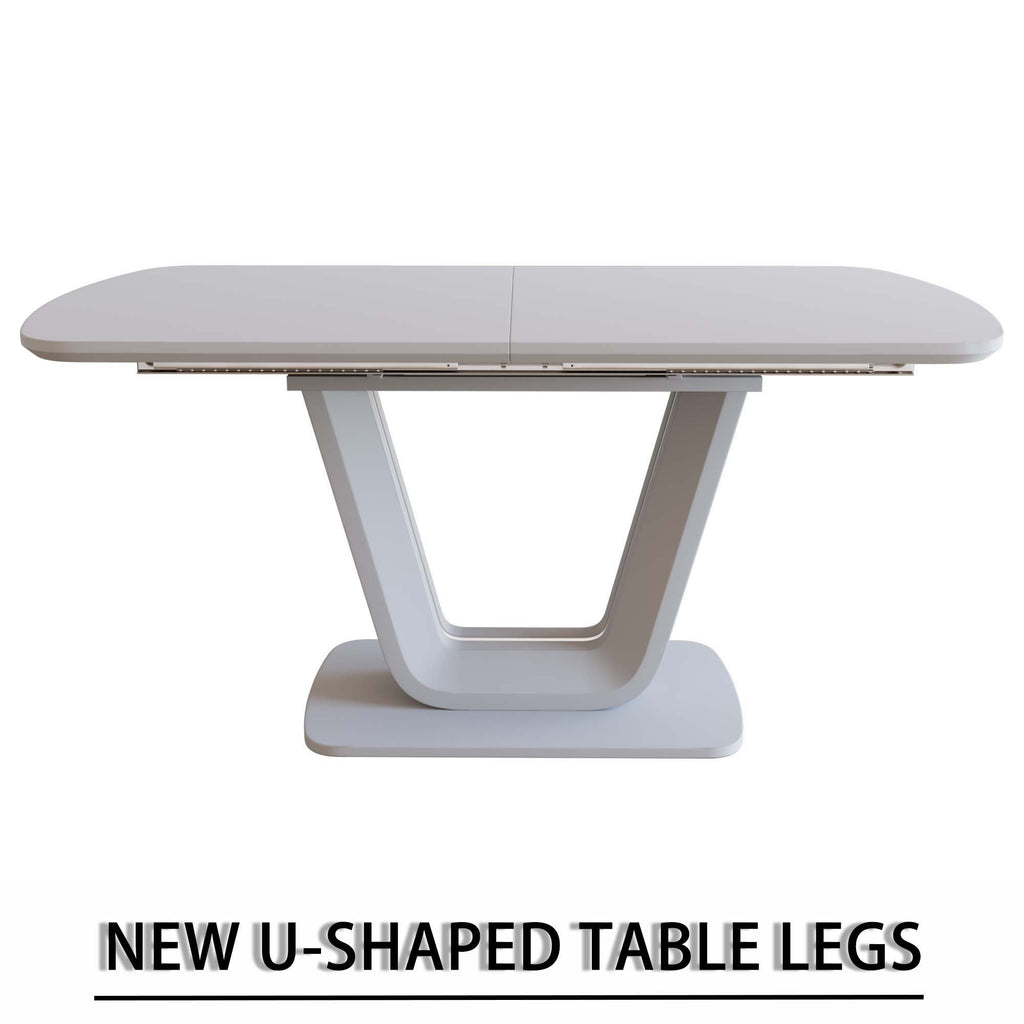 62.99-78.74' expandable dining table set for 2-8 people, equipped with 4 PU
