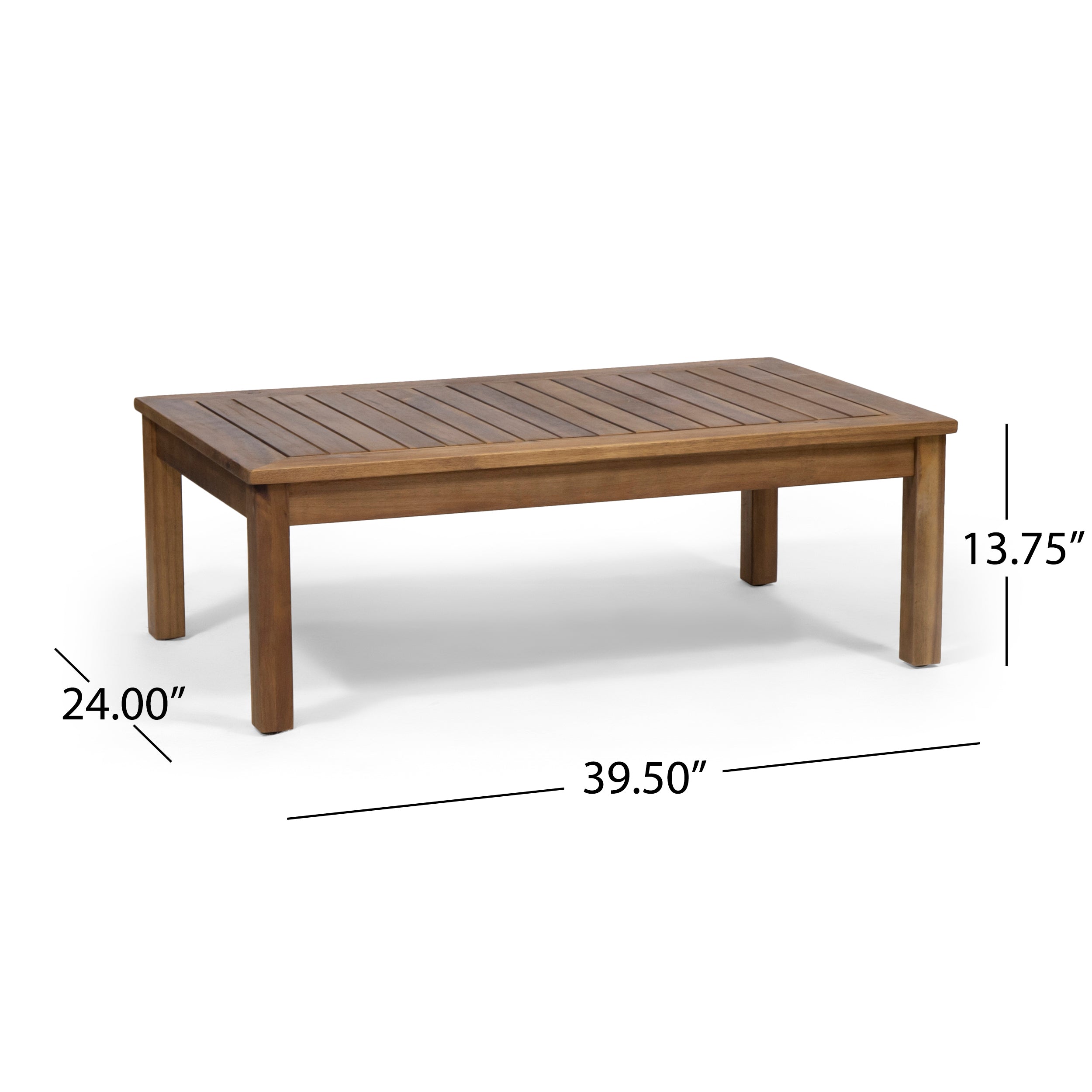 Outdoor Loveseat Set Acacia Wood Rattan Rope Teak Cushion 2 Piece