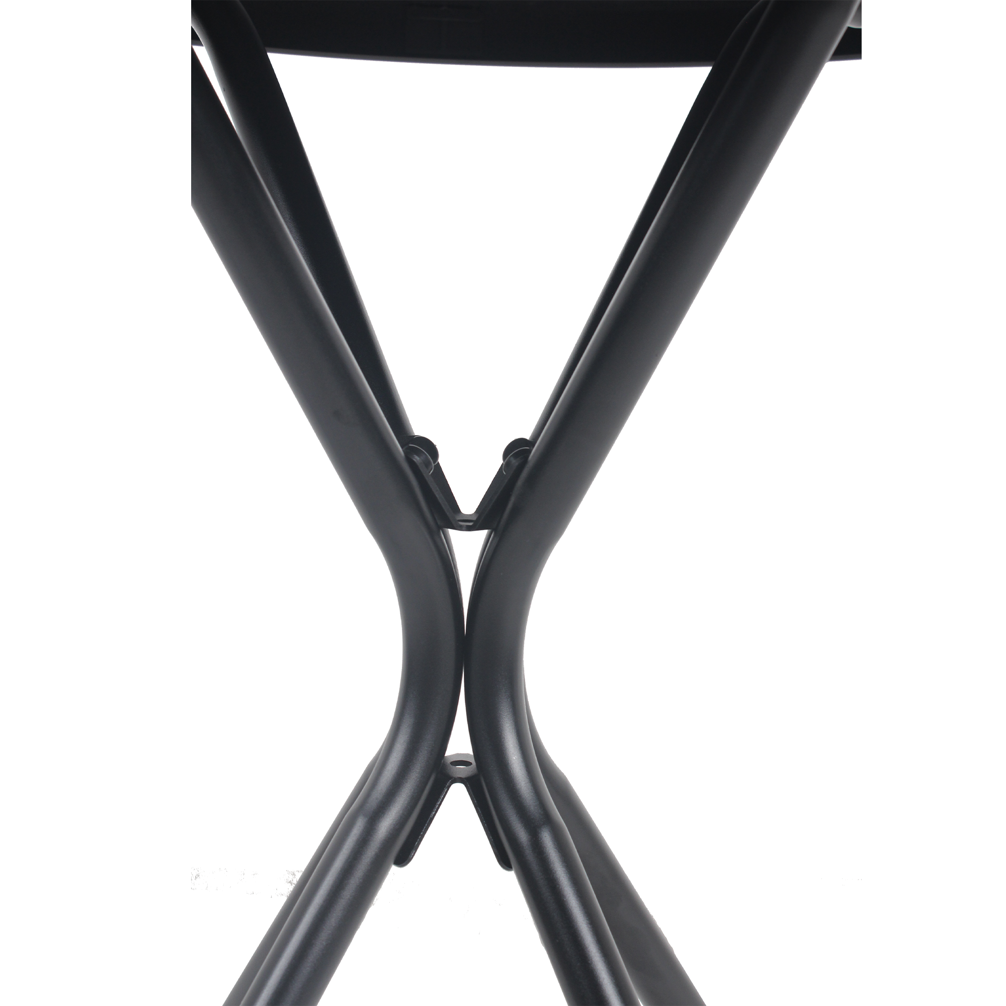Outdoor Patio Set Metal WPC Black 3 Piece Folding Chairs Glass Table 350 LB