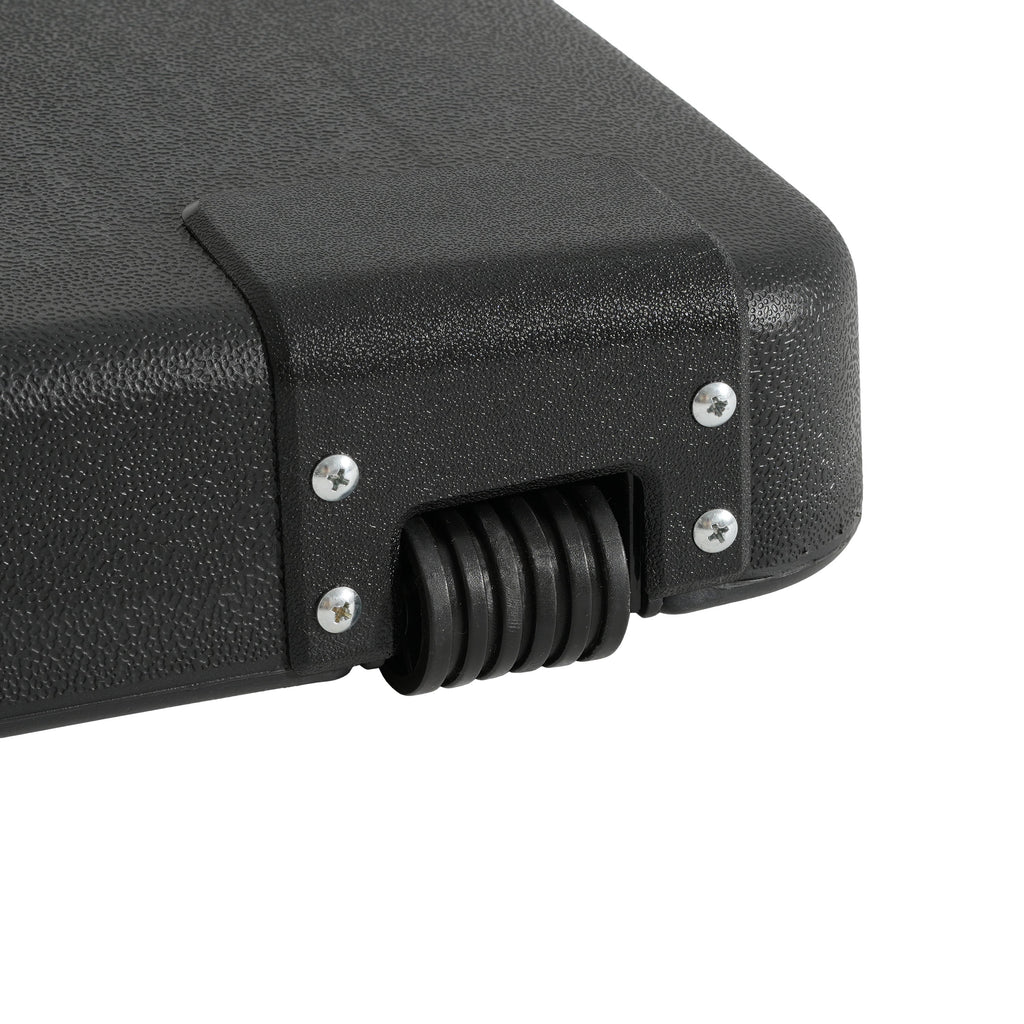 Patio Umbrella Base Square Concrete Resin Black 114 LB 22x22x14 In