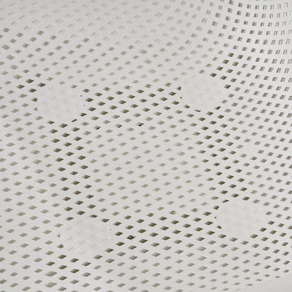 Accent Chair Minimalist White Polypropylene Diamond 24