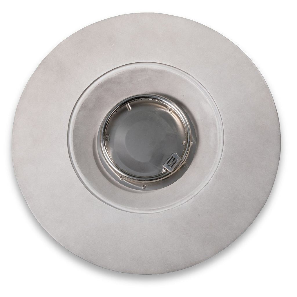 50000 BTU Propane Round Fire Pit 30" Concrete Gray Lava Rocks