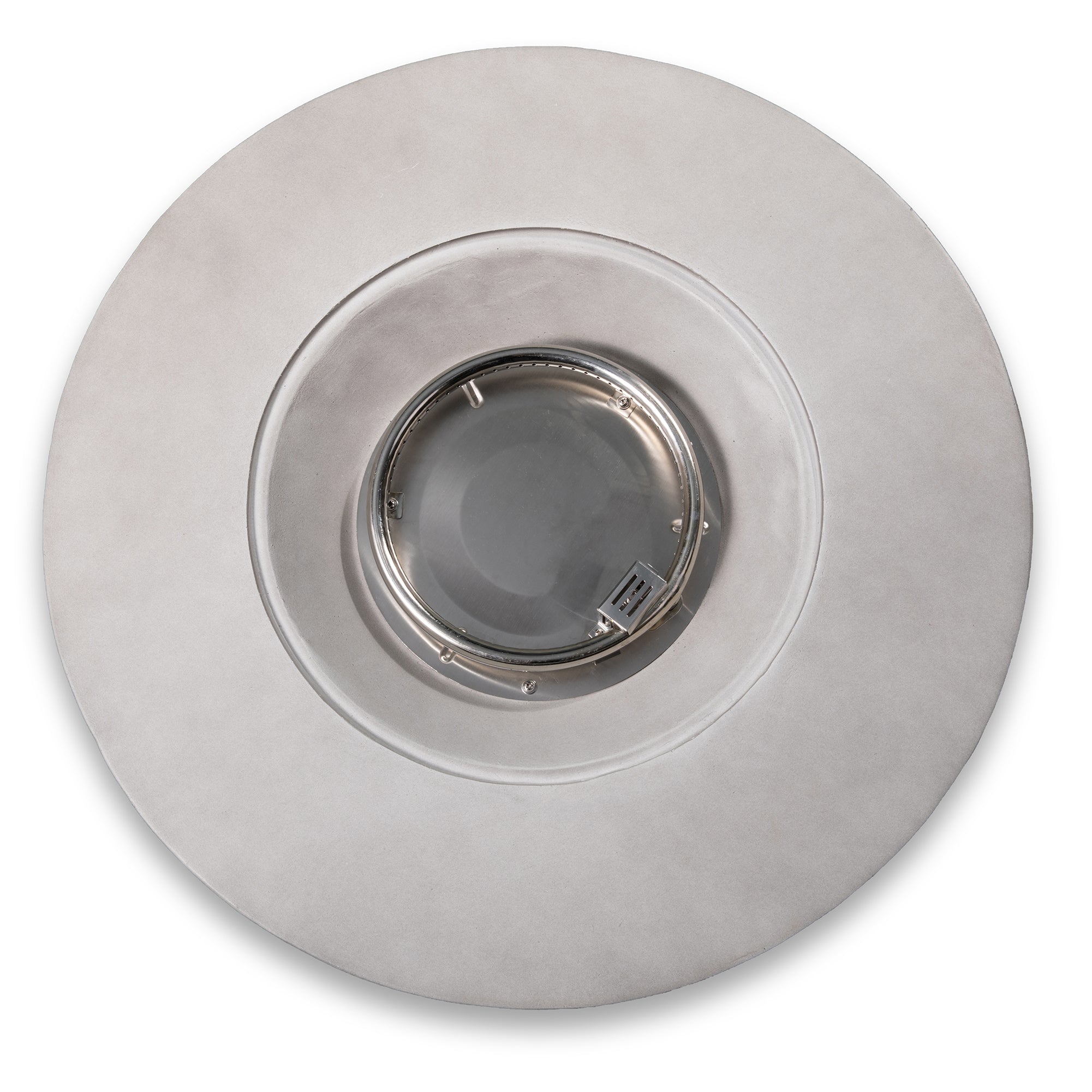 50000 BTU Propane Round Fire Pit 30" Concrete Gray Lava Rocks