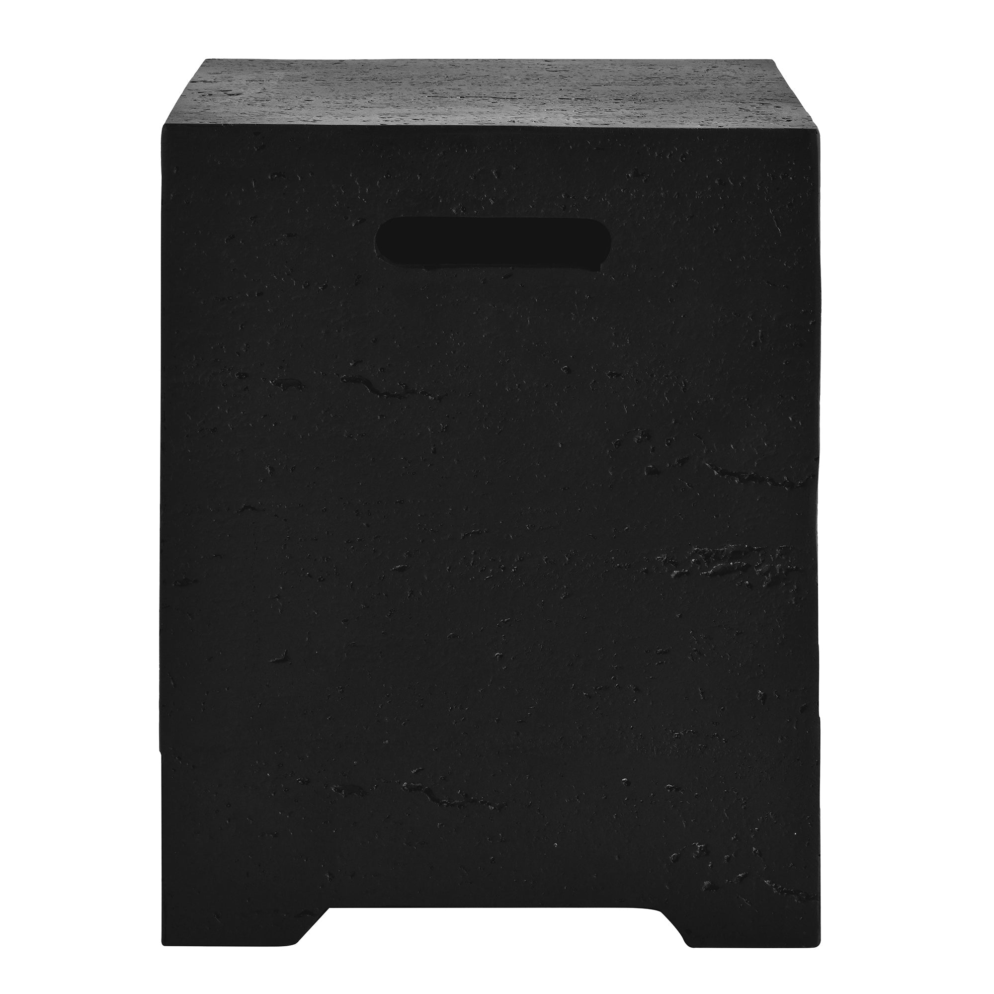 Propane Fire Pit Square MGO 40000 BTU 24" with Side Table Cover