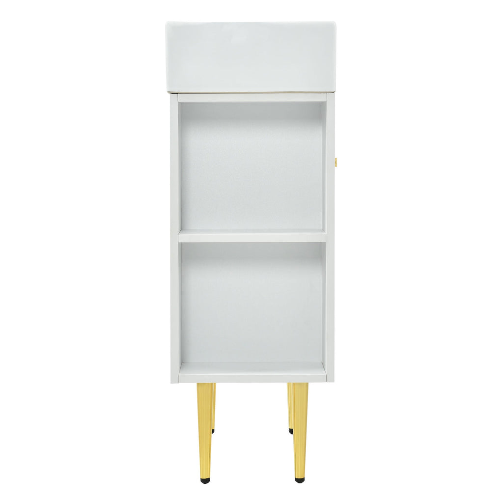 Amelia 21.6' Bathroom Vanity with Storage Cabinet, Single Ceramic Sink and Le...