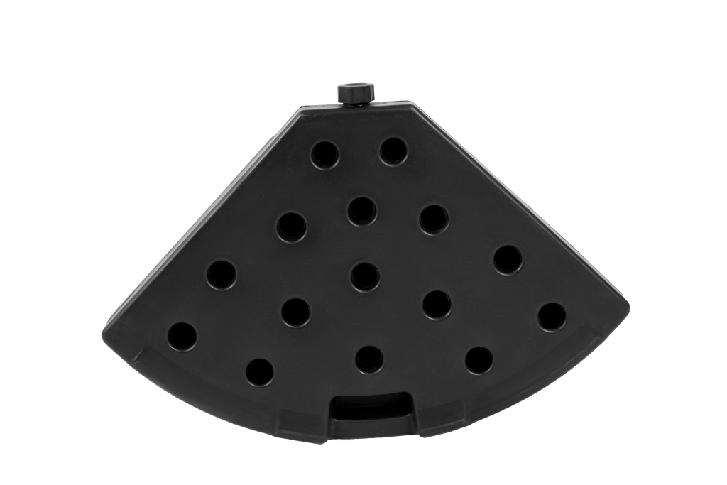 Patio Umbrella Base Fillable 4 Plate PE Black 42 LB Each Water Sand