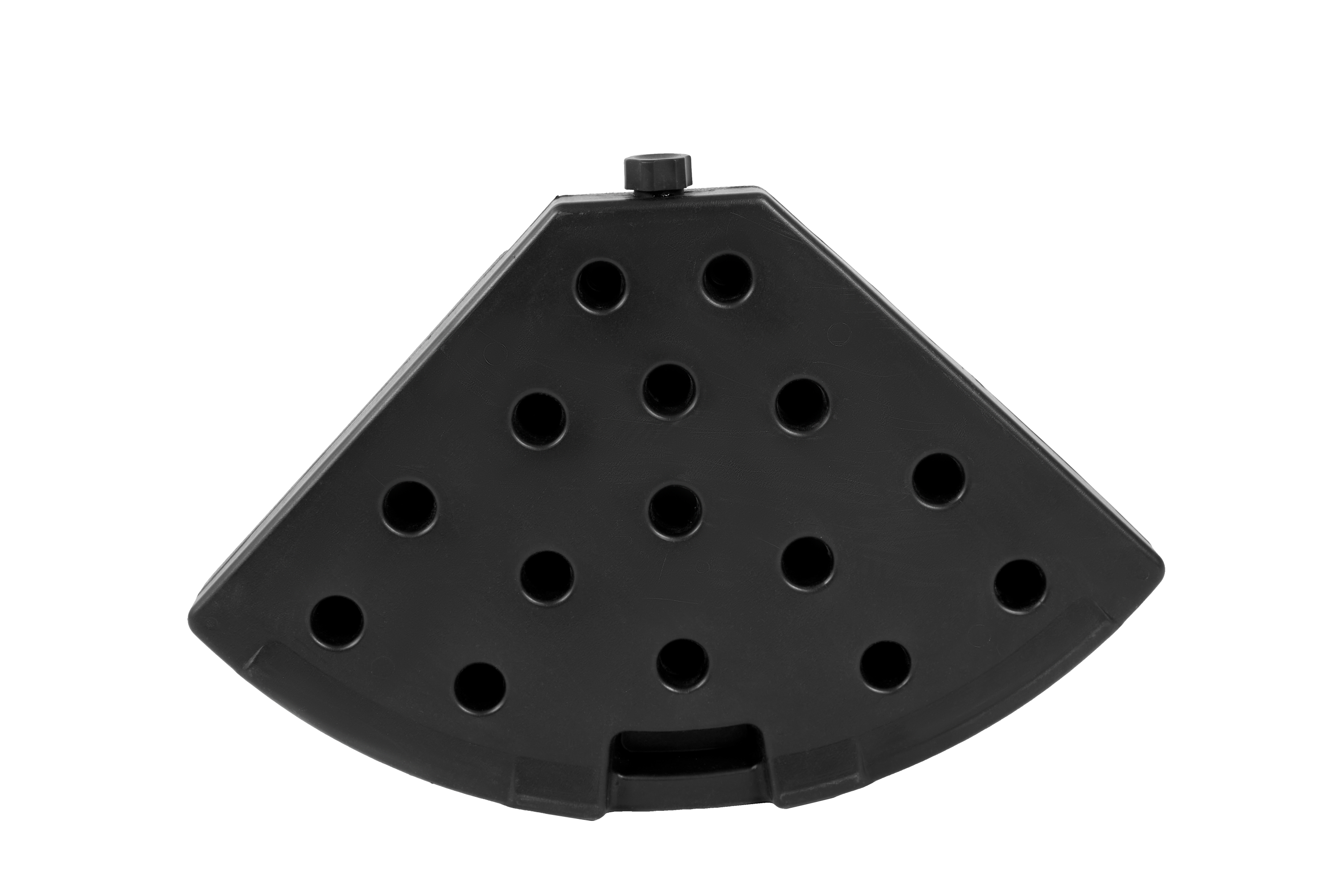 Patio Umbrella Base Fillable 4 Plate PE Black 42 LB Each Water Sand