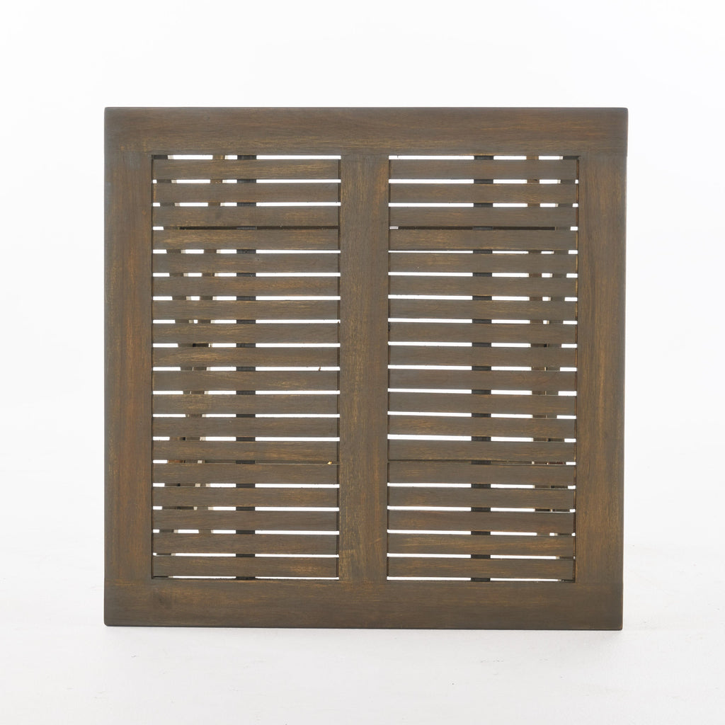 Outdoor Bistro Table Folding Acacia Wood Gray 25.5