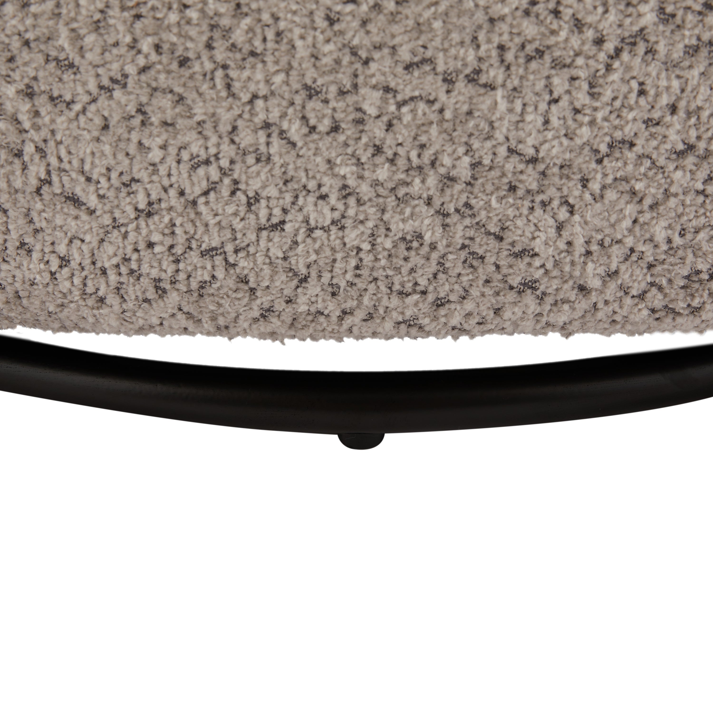Accent Chair Swivel 360 Degree Fabric Gray Metal Frame 35x35x32 In