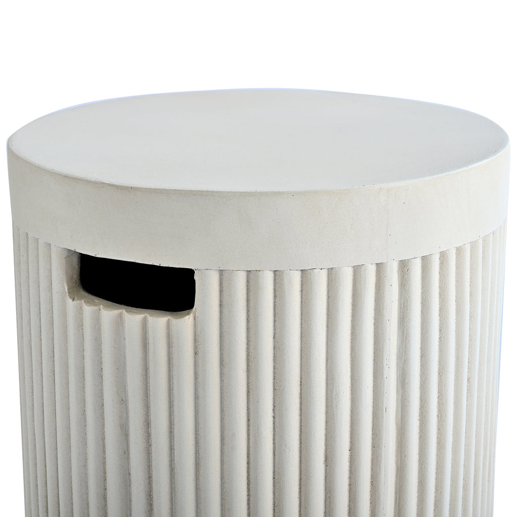 Fire Pit Propane Round MGO 50000 BTU with Tank Cover Table 38.19 In