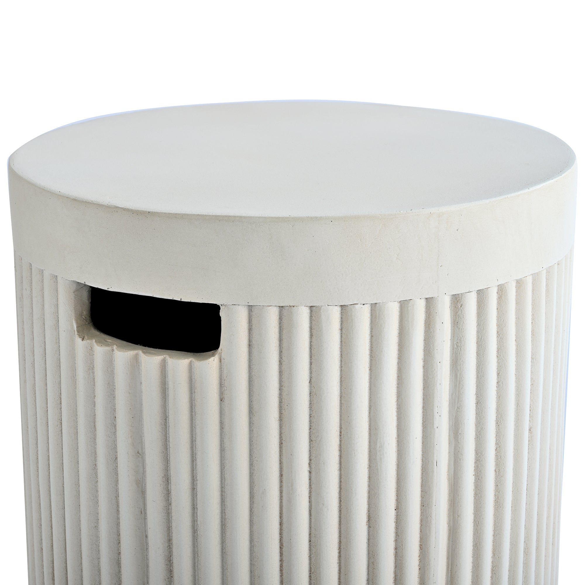 Fire Pit Propane Round MGO 50000 BTU with Tank Cover Table 38.19 In