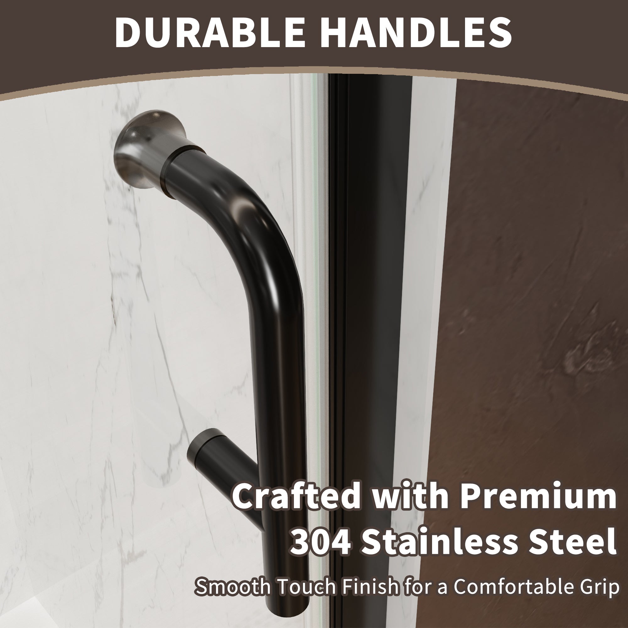 34-36 in. W x 72 in. H Pivot Frameless Shower Door, Matte Black, 1/4in Glass