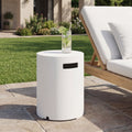 16x20 Inch MGO Propane Tank Holder Side Table, White