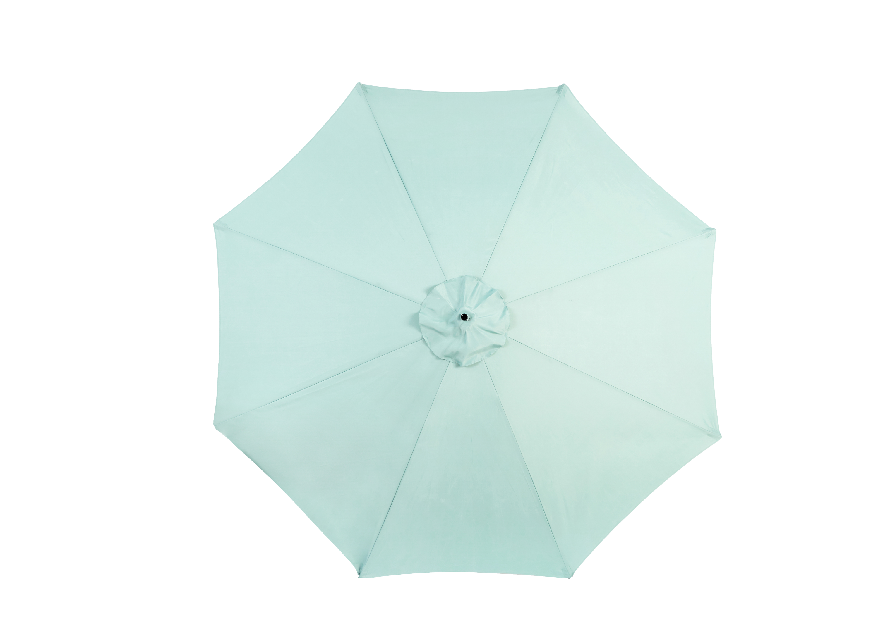 10ft Offset Hanging Market Patio Umbrella w-Easy Tilt Adjustment, Light Green