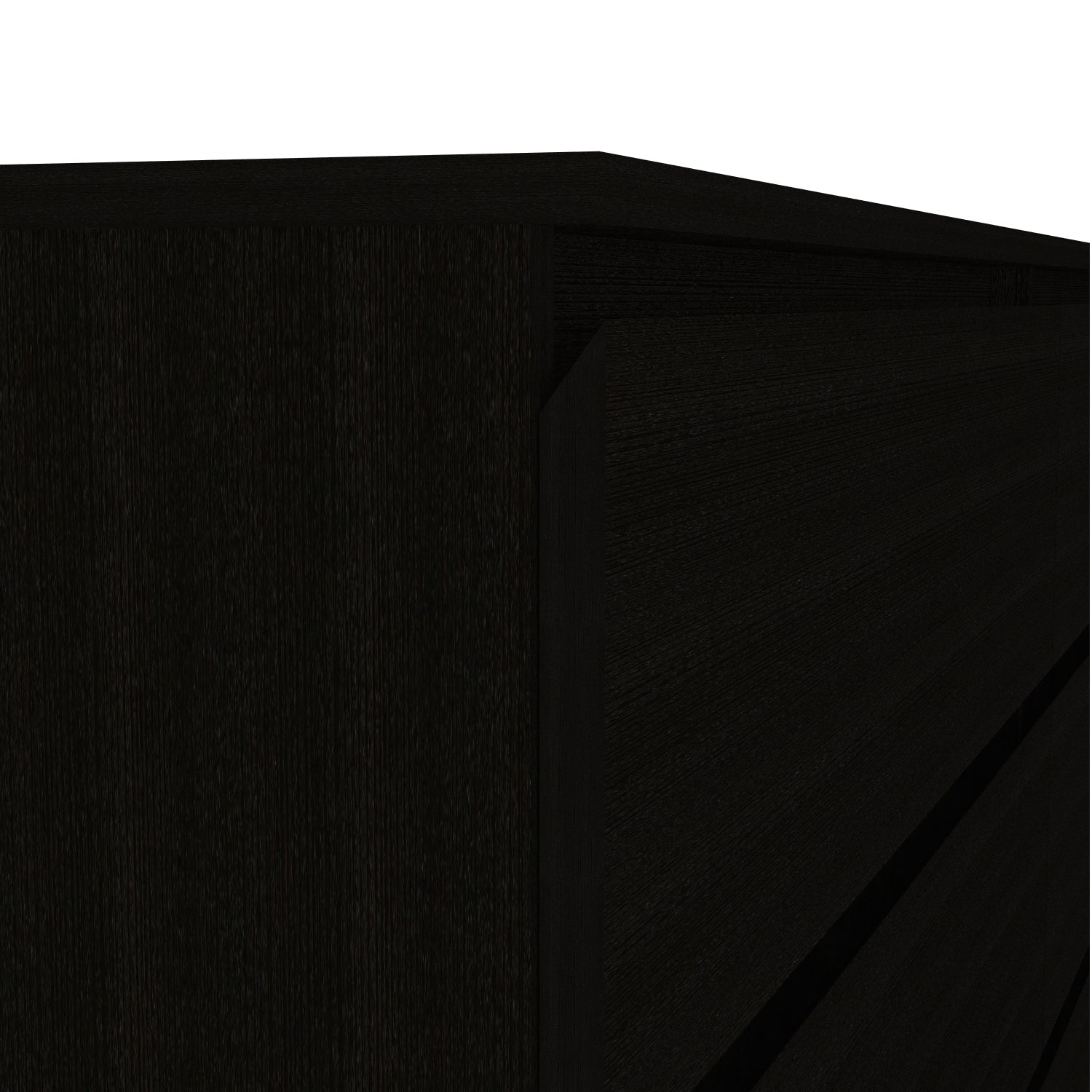 Dresser Minimalist 6-Drawer Wenge Particle Board Melamine Metal Legs 60.4 In