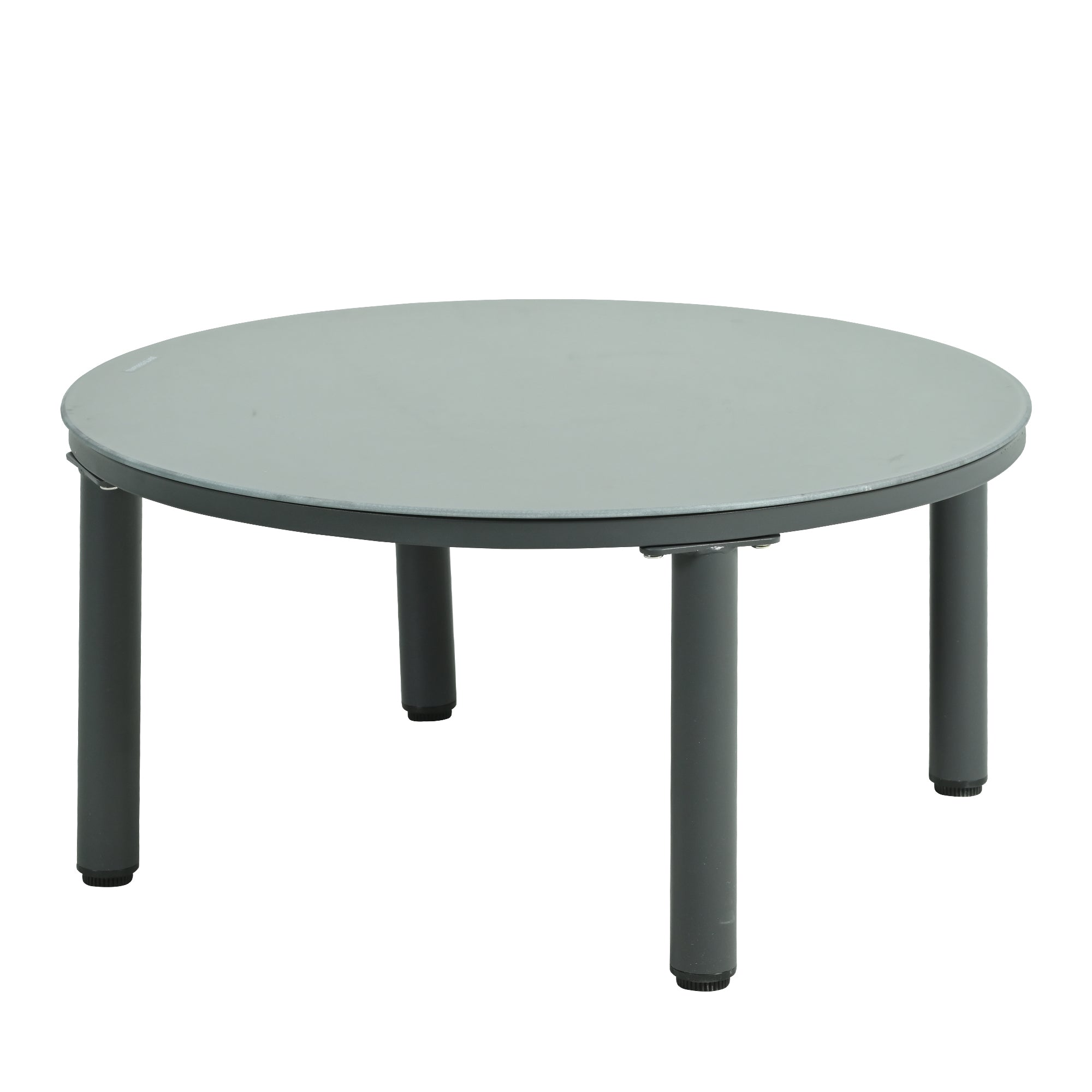 Outdoor Sectional Set PE Wicker Aluminum Gray Half Moon 6 Piece 300 LB