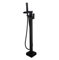 Floor Mounted Tub Faucet High Flow Freestanding Tub Filler with Handheld Shower Head