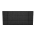 Dresser Modern 6-Drawer Black Gold MDF Sculpted Fronts Metal Handles 72 In
