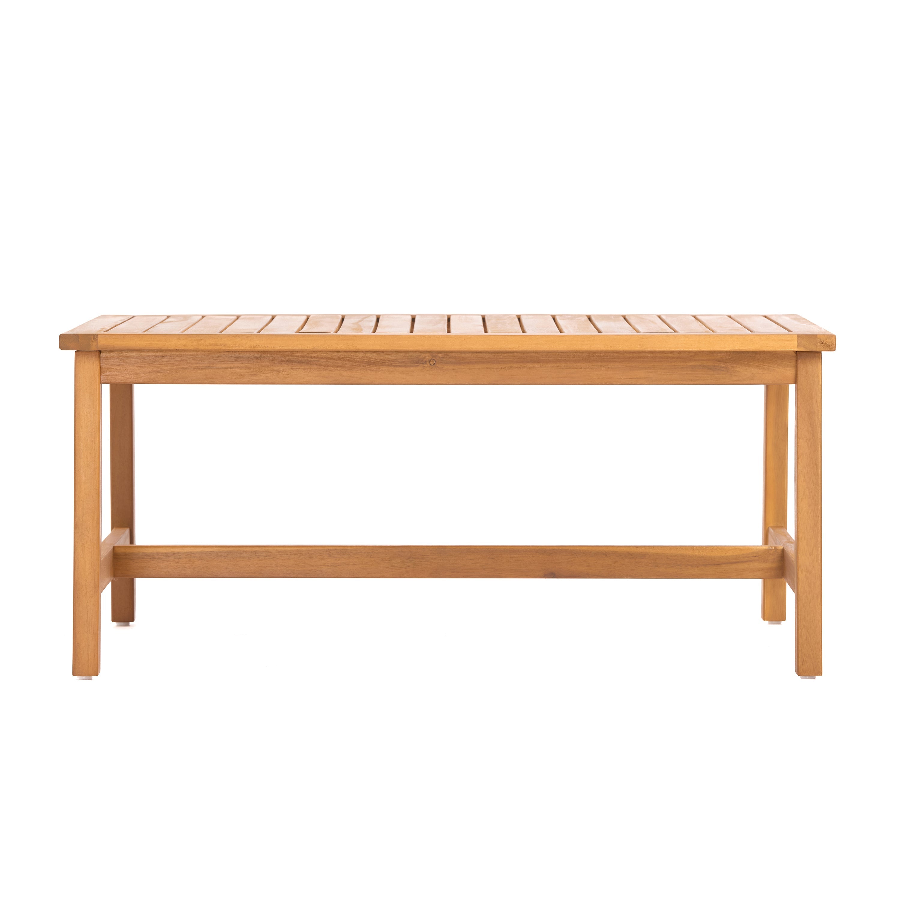 Outdoor Sofa Set Acacia Wood Textilene Teak Beige 4 Piece Seats 4