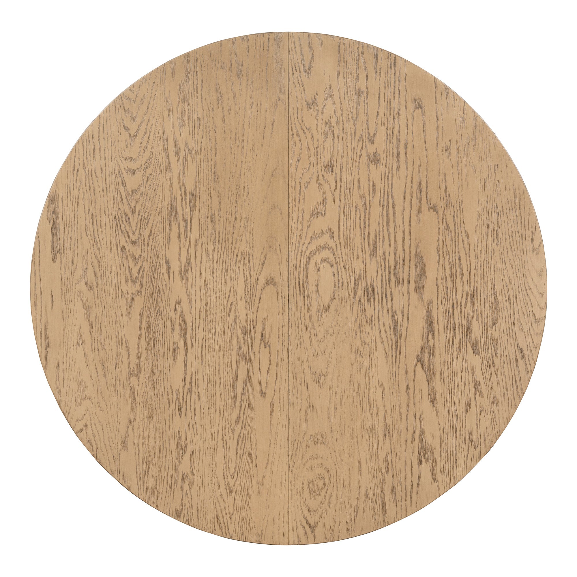 5-Piece Retro Functional Dining Table Set Wood Round Extendable Dining Table