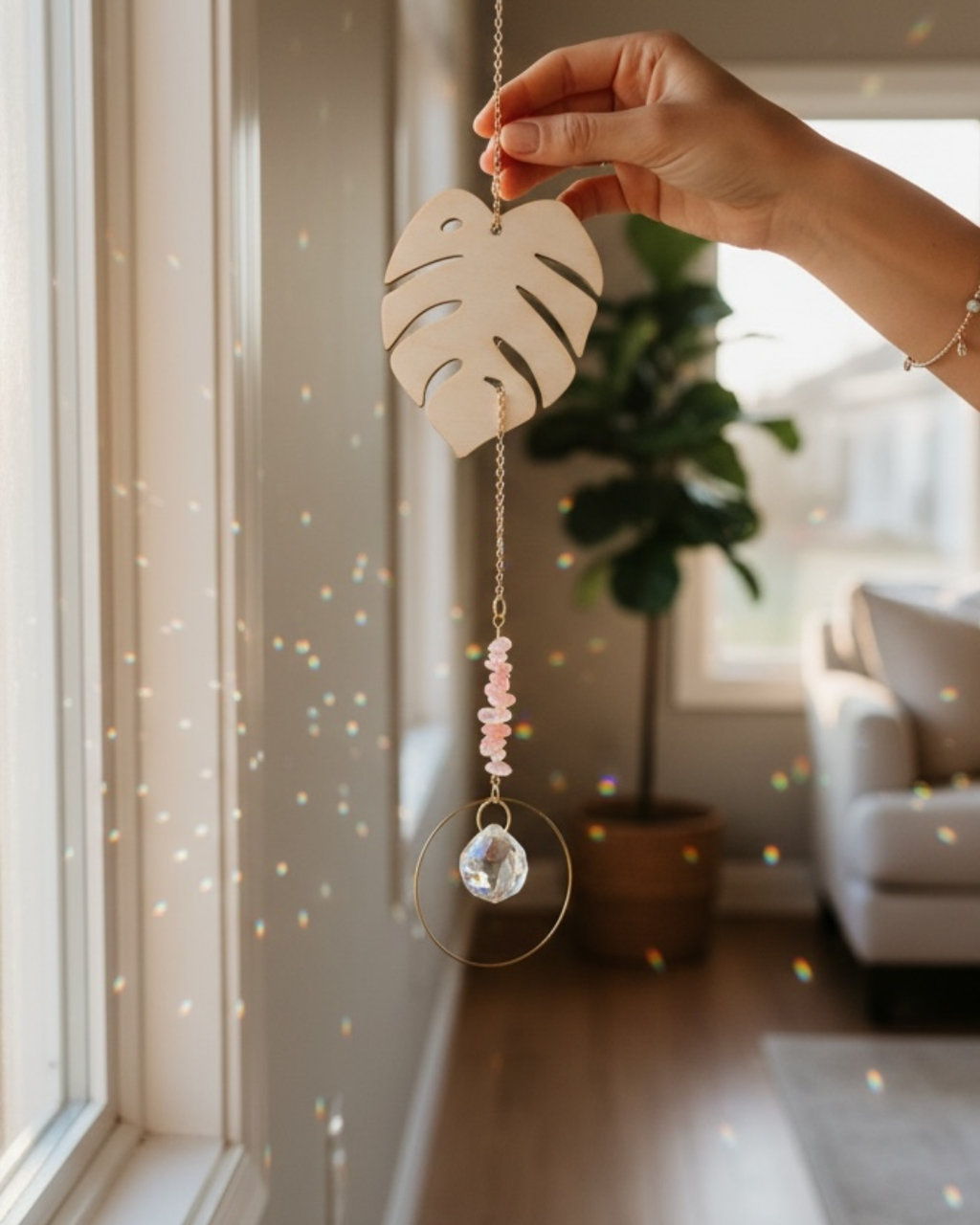 Monstera Suncatcher