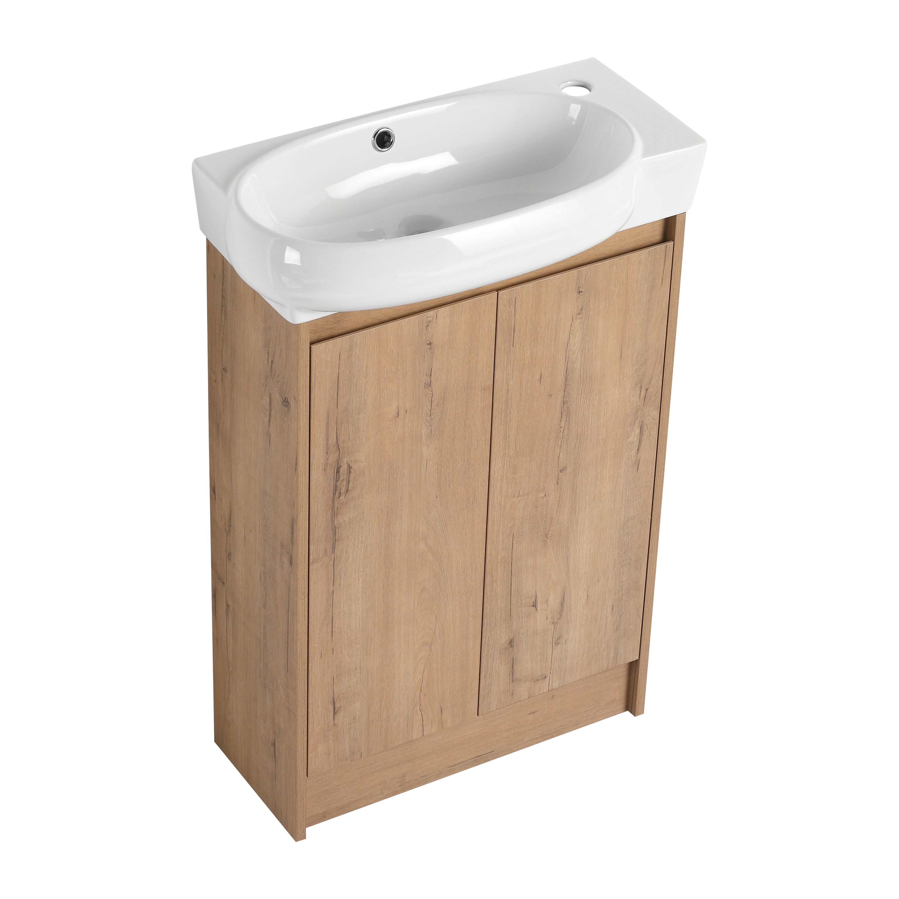23' Freestanding Bathroom Vanity with Sink, Soft Close Doors