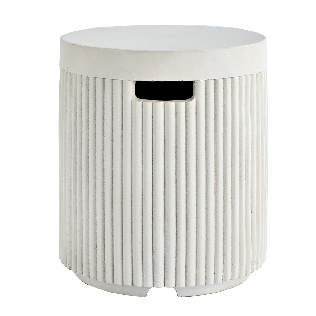 Fire Pit Propane Round MGO 50000 BTU with Tank Cover Table 38.19 In