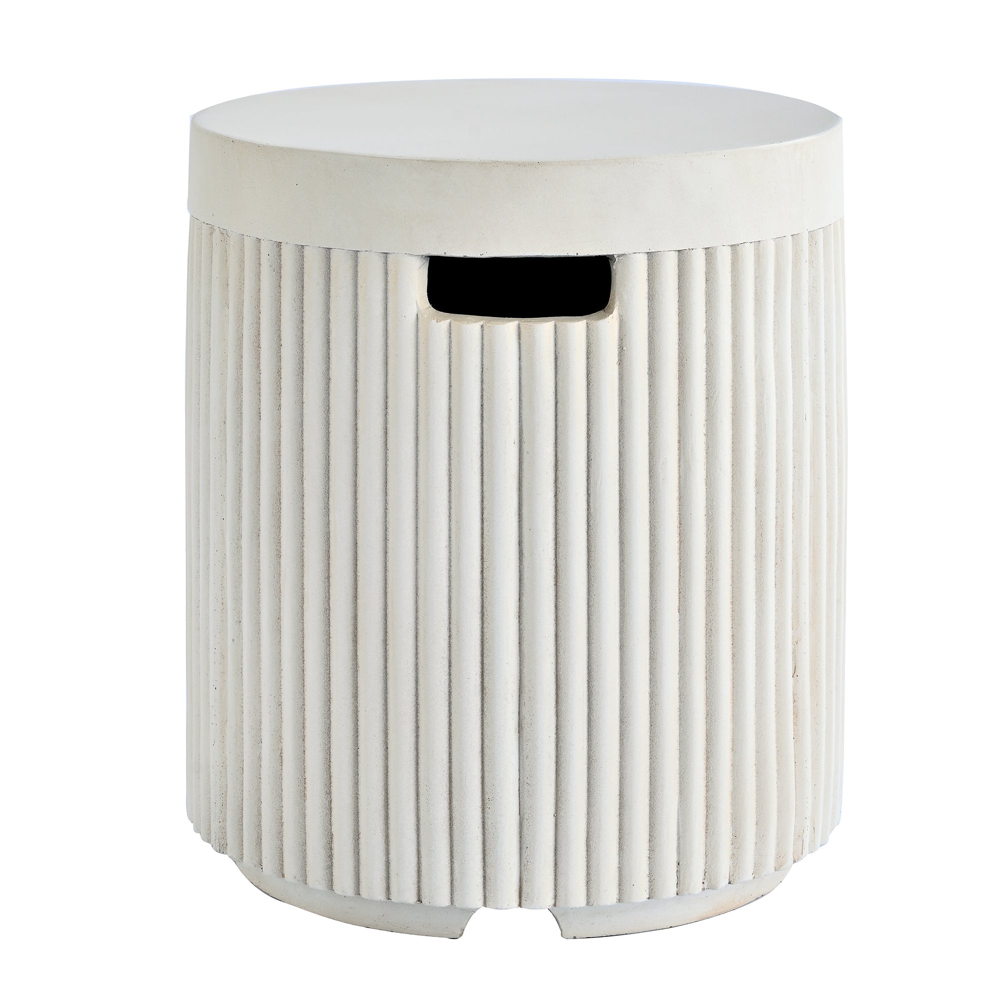 Fire Pit Propane Round MGO 50000 BTU with Tank Cover Table 38.19 In
