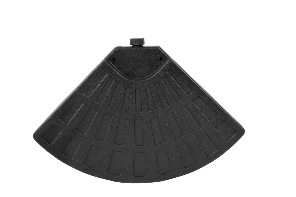 Patio Umbrella Base Fillable 4 Plate PE Black 42 LB Each Water Sand