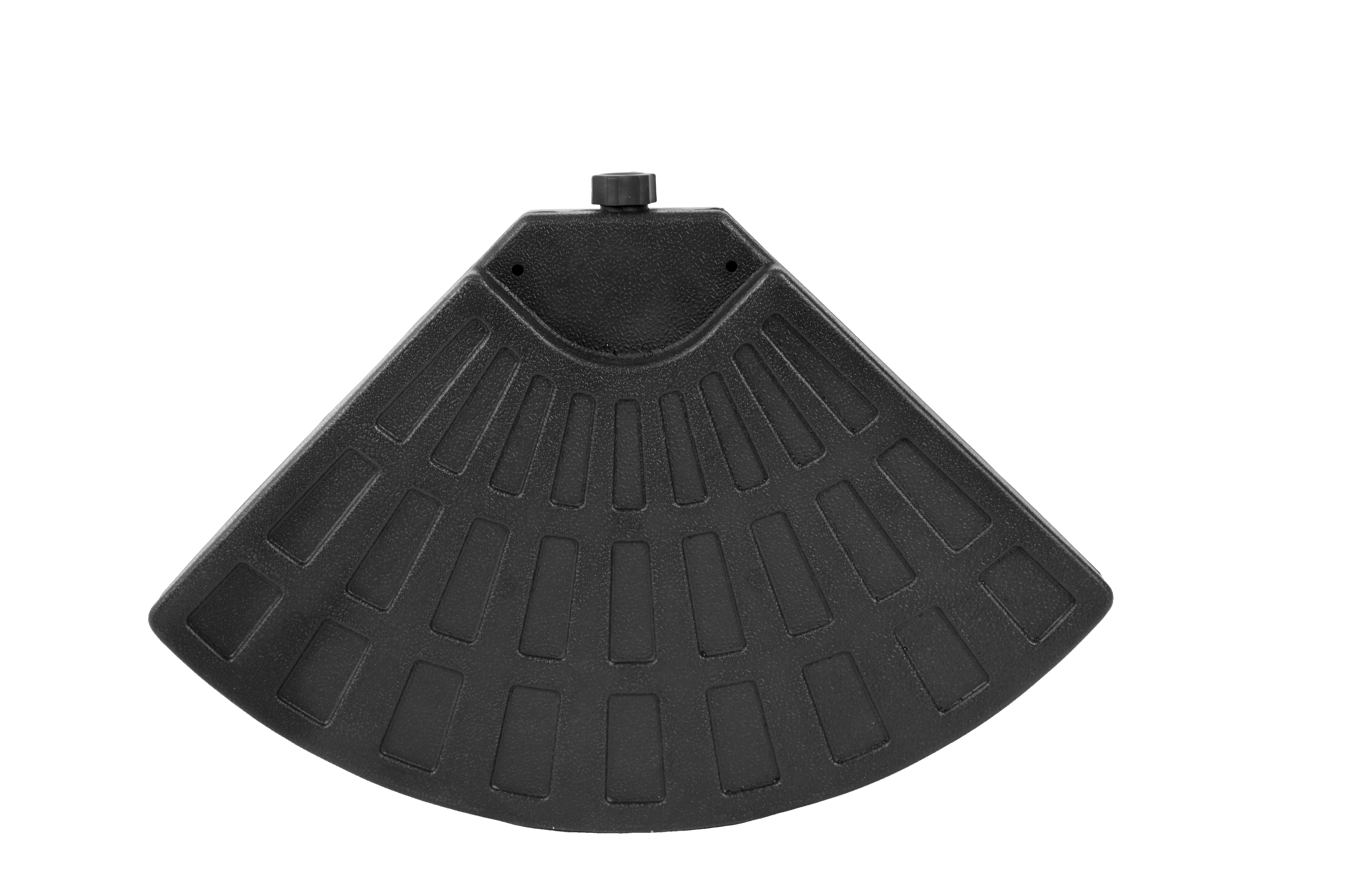 Patio Umbrella Base Fillable 4 Plate PE Black 42 LB Each Water Sand