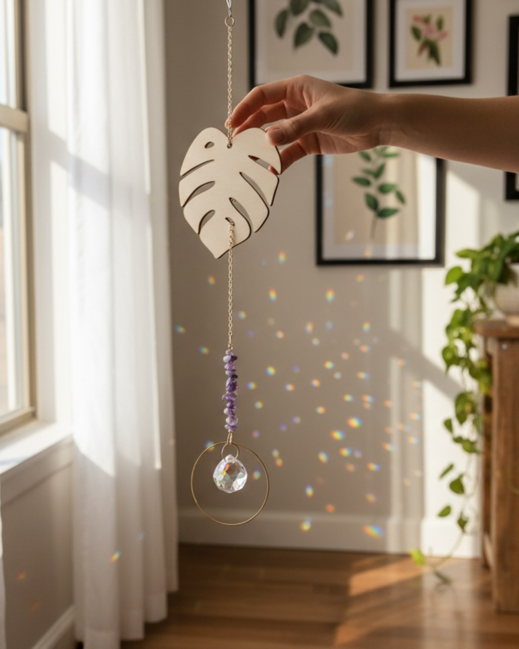 Monstera Suncatcher