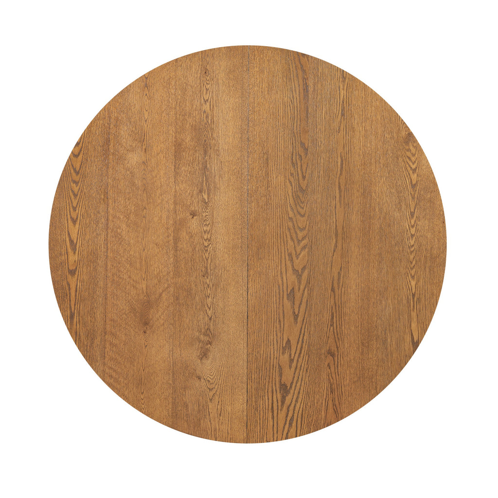 Modern 5-Piece Extendable Round Dining Table Set with 16.2inch Removable Leaf