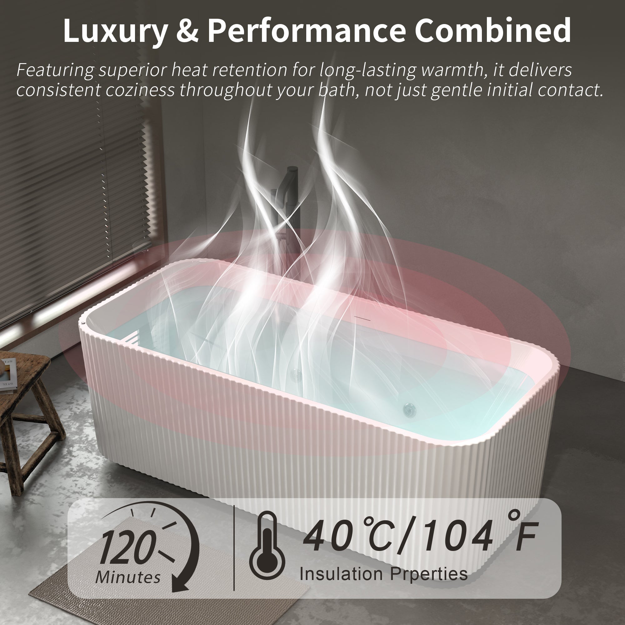 67' Rectangle Acrylic Whirlpool Bathtub Freestanding Soaker Tub Chrome Drain cUPC