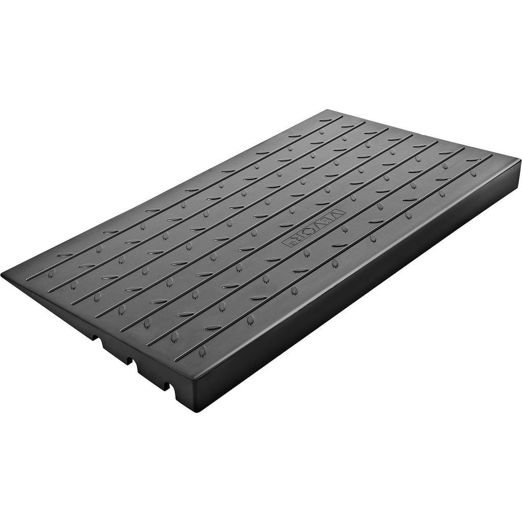 Threshold Ramp Rubber 4 In Heavy Duty Non-Slip Doorway Indoor Outdoor 2200 LB