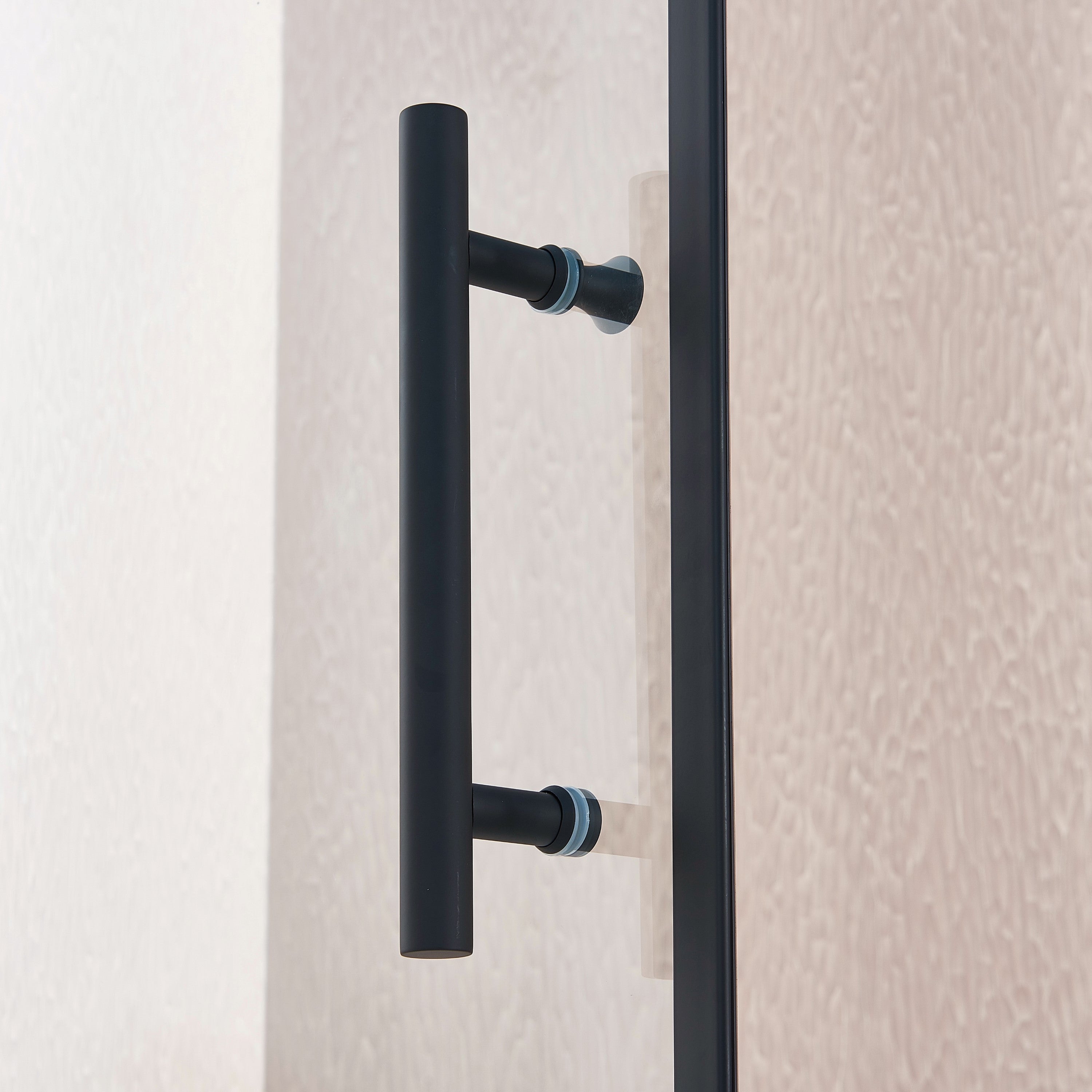 30-31.5in W x 75in H Pivot Single Swing Shower Door, Matte Black, 6mm Glass