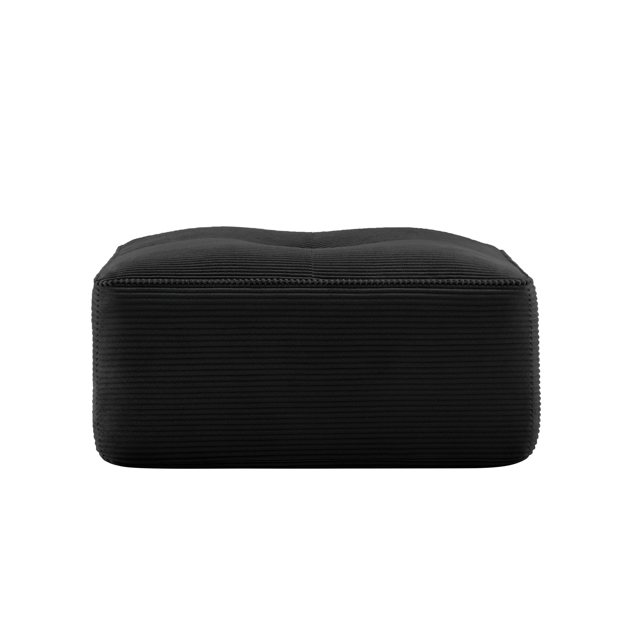 Ottoman Corduroy - Black