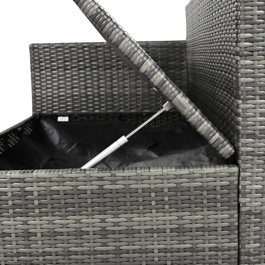 Outdoor 6-Piece All Weather PE Rattan Sofa Set, Garden Patio Wicker Sectional