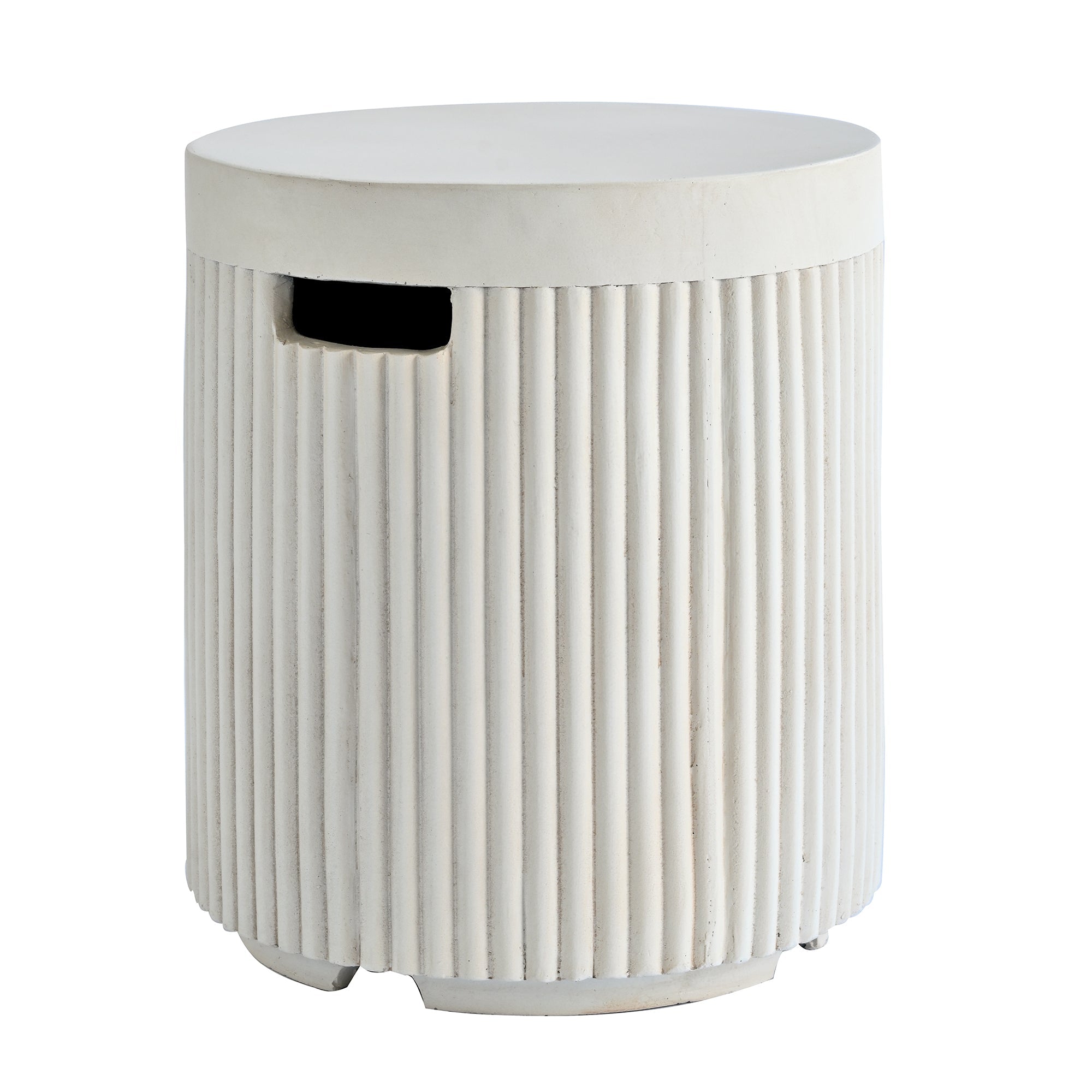 Fire Pit Propane Round MGO 50000 BTU with Tank Cover Table 38.19 In
